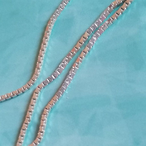 Silver Venetian chain necklace 40 cm new 925