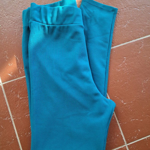 Pink Woman women's leggings like new, turquoise, size XL 42 14
