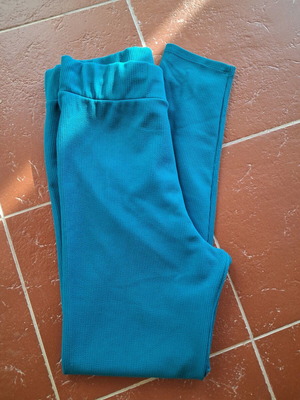 Pink Woman women's leggings like new, turquoise, size XL 42 14