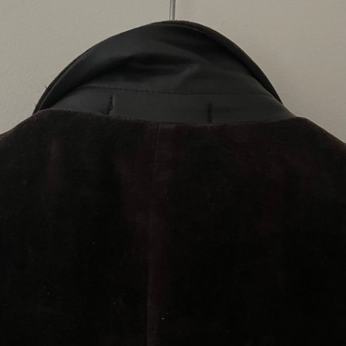 Zara jacket used, dark brown, size 50, velvet with leather details