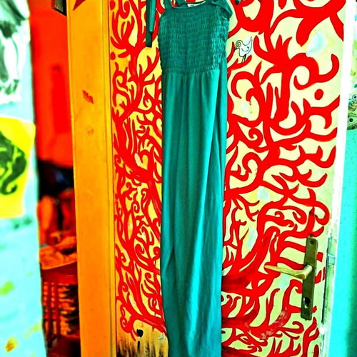 SO... Goods for Life emerald green summer jumpsuit, XS