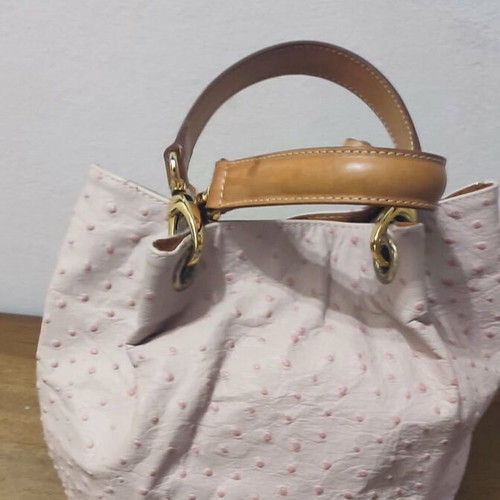 Maurizio Taiuti pink leather handbag like new