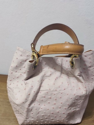 Maurizio Taiuti pink leather handbag like new