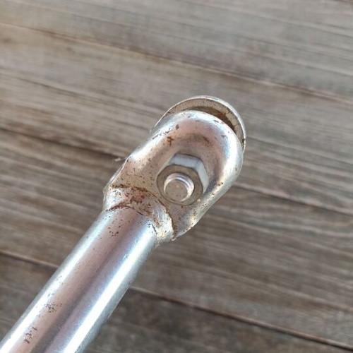 Silver bicycle handlebar with stem like new