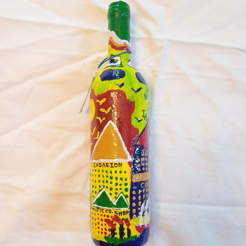 Glass Bottle Handmade Polis Ioanart new