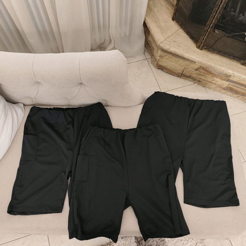 Shein cycling leggings size XL black like new, set of 3