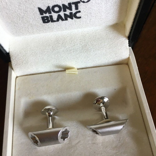 Mont Blanc ανδρικά μανικετόκουμπα καινούργια από ατσάλι