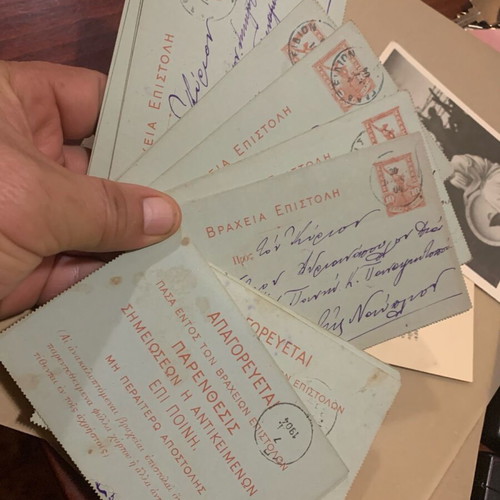 Old Stoa 1915 Leader Photographs Rare Ancient with Correspondence