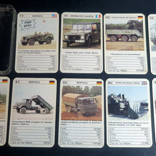 Yperatou military cars trucks and tanks used