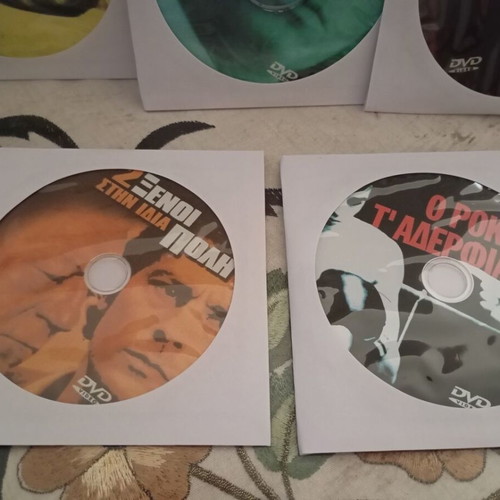 Alain Delon DVD collection like new, 5 action and thriller movies with Greek subtitles