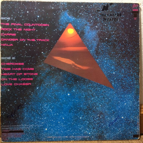 The Final Countdown Europe vinyl used, Greek production 1986 CBS