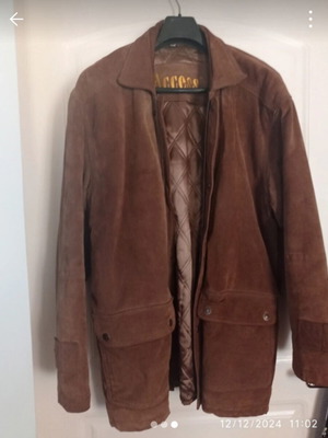 Shacket suede men's jacket like new, brown, size M