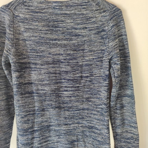 Unisex knitted sweater H&M used, XS, gray and blue, oversized fit