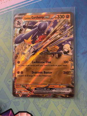 Pokemon TCG Cynthia's Garchomp EX ultra rare 104/182 καινούργιο