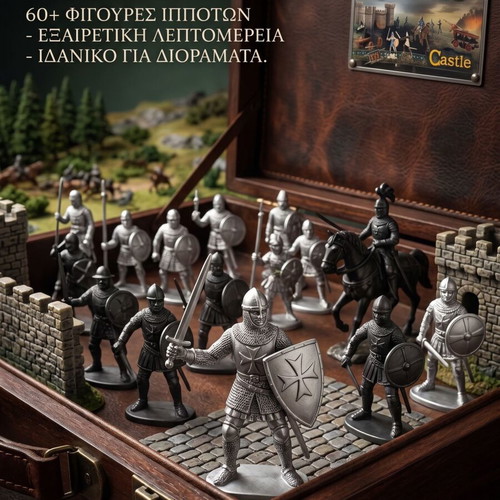 Castle set of 60 medieval knight figures miniatures diorama