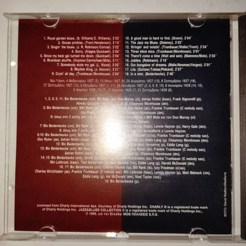 Bix Beiderbecke Jazz & Blues Collection Vol.31 CD used, jazz