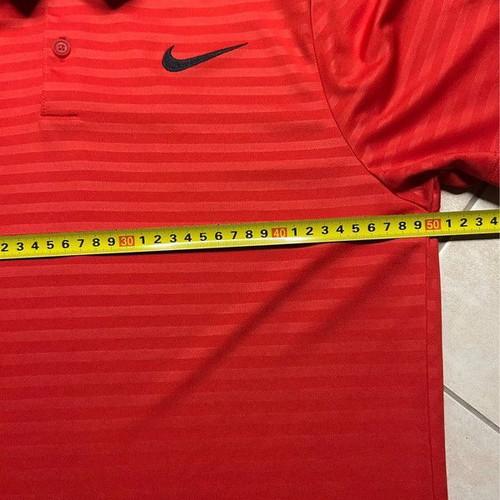 Nike Golf Polo Shirt Mens Small Red Dri Fit Performance Stretch Casual Tennis Athletic Short Sleeve