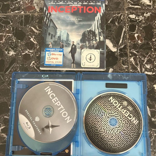 Inception Blu-ray / DVD 3-disc set like new, American edition