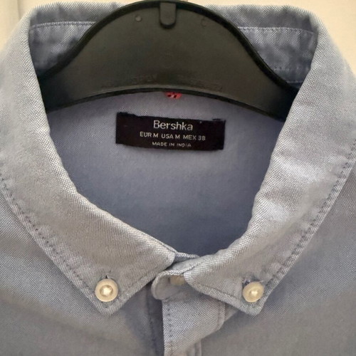 Bershka blue shirt Medium