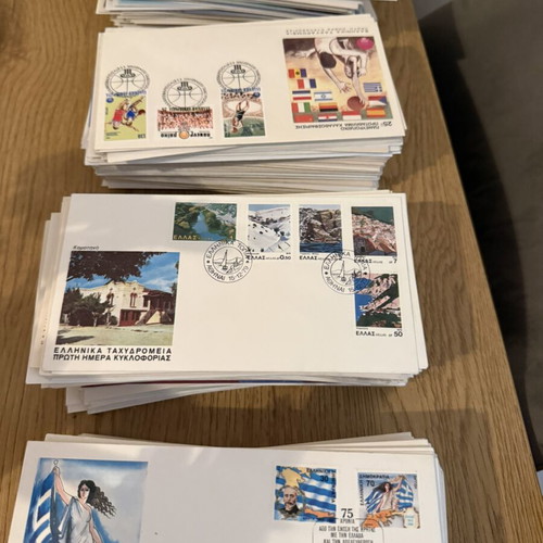 First Day Covers collection, 550 new from Greece