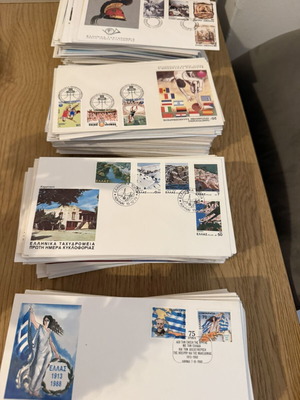 First Day Covers collection, 550 new from Greece