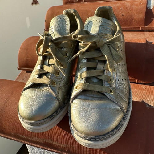 Adidas Stan Smith new bold sneakers size 36 2/3, like new, gold leather