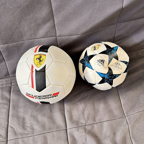 Football balls like new, including 2018 Champions League collectible and Ferrari ball