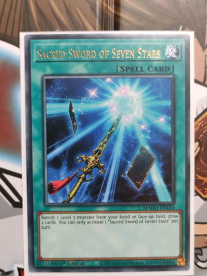 Sacred Sword of the Seven Stars κάρτα Yu-Gi-Oh! μεταχειρισμένη