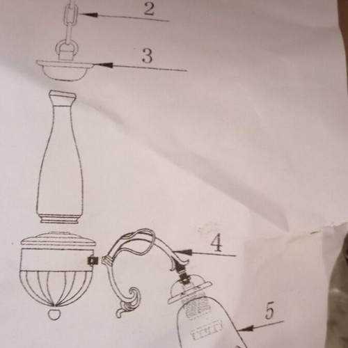 5-Light Chandelier new