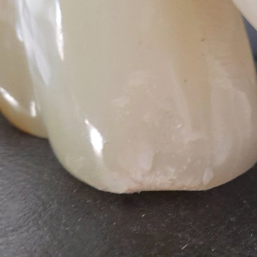 Owl carved in marble used, high-quality craftsmanship