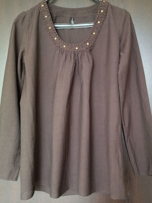 Chicorée women's shirt like new, brown, size S