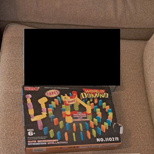 World Domino board game used, 129 pieces