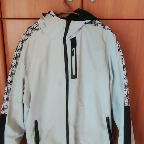 Men's jacket used, size XL, black and white