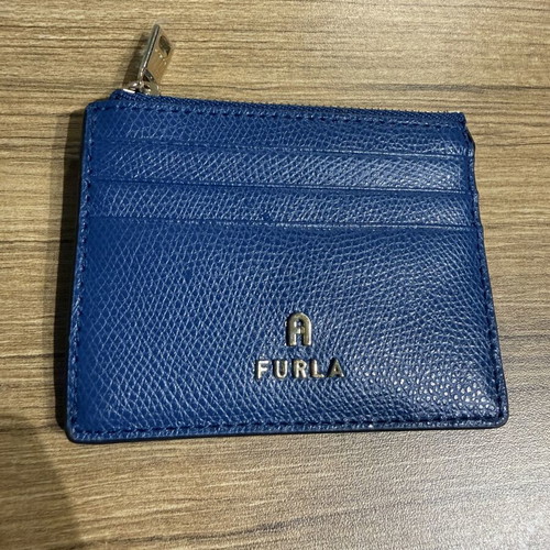 Furla card holder, blue