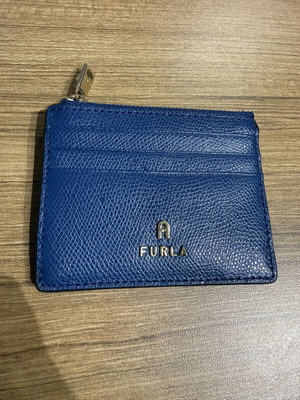Furla card holder, blue