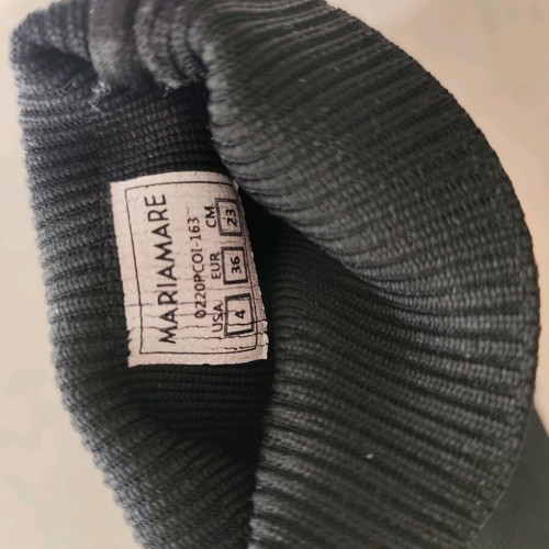 Black sock boots Maria Mare like new, size 36