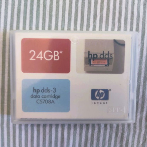 HP DDS-3 Data Cartridge 24GB used, pack of 7 pieces
