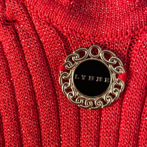 Lynne Lurex summer dress like new, red, size S