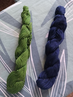 Cotton threads for lace knitting or crafts