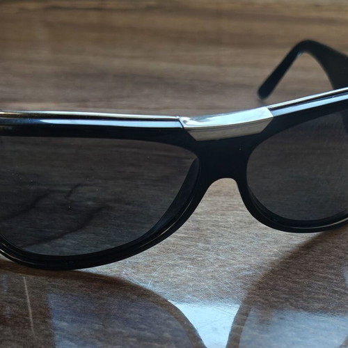 Bottega Veneta Vintage men's biker style polarized sunglasses