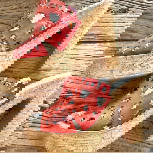 Δερμάτινα χειροποίητα mules KOKKAS SHOES 37, σαν καινούργια, κόκκινα