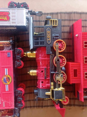 Orient Express red train set used