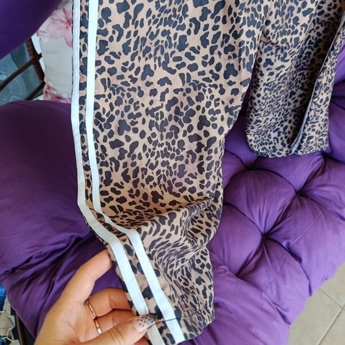 Leopard print pants new, sizes M and L, beige and brown