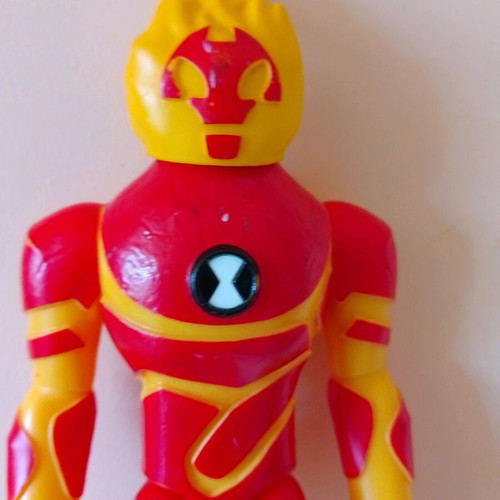 Ben 10 Heatblast figure used, collectible, 20 cm tall