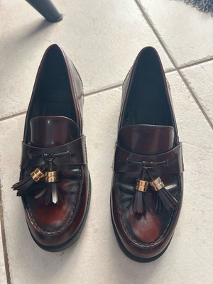 Zara moccasins like new, brown, size 38