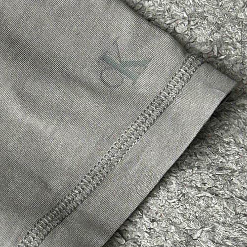 Calvin Klein Vegetable Dye Monogram Slim Tee like new, gray, L