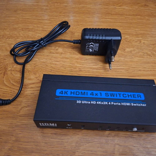 4K HDMI 4x1 Switcher used with new HDMI cable