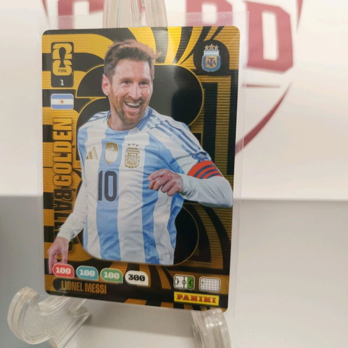Golden Baller Messi Panini Adrenalyn card FIFA World Cup 2026 new