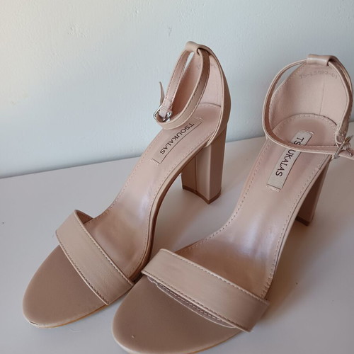 Tsoukalas Shoes beige sandals size 40 new