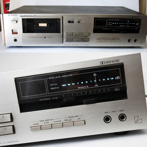 Luxman Stereo Cassette Tape Deck K-210 used, vintage